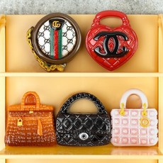 5개입 미니어처 명품 로고 스타일 가방