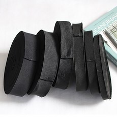 30마 롤판매] 고급폴리고무 고무밴드 -블랙(6사이즈) jgq 바지고무줄 의류고무줄 고무밴드 부자재 핸드메이드, 1개