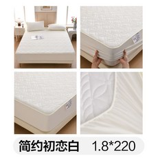 防水嬰兒級床笠 防滑床罩 四季通用席夢思保護套, 葉語【防水牀笠】-復古淡漠色,【50cmx200cm】虧損價, 1個