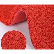絲圈地墊 15mm 厚度 酒店商用家用門墊 迎賓地毯 防滑墊, 紅色,60*90, 1個