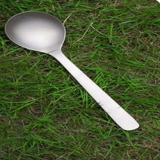 樂購 純鈦叉勺湯匙筷子組 - 輕巧耐用，戶外家用日式叉子水果叉餐具, 純鈦方柄餐勺, 1個