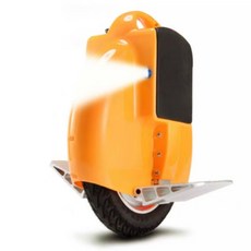 智能獨輪平衡車，輕巧便攜，智能平衡，LED燈安全夜行，長續航里程, 帶大燈+彩燈款45公里橙色+送輔助輪, 1個