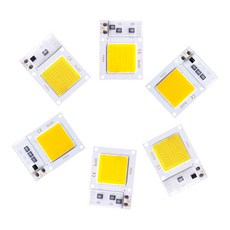 LED COB 칩 10W 20W 30W 220V 스마트 IC 드라이버 없음 투광 조명 스포트라이트 용 LED 램프 구슬 Diy 조명 매트릭스, 1개, 4) White - 10W