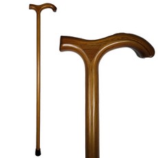 위클 원목 고급 모던 노인 어르신 지팡이, 1개, 모던브라운
