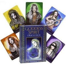 女巫卡塔牌屋 10X7cm女神靈導指引卡神諭卡 桌遊 卡牌遊戲 英文桌遊 占卜Goddess Spirit Orac, 1個, 女神靈導指引卡神諭卡