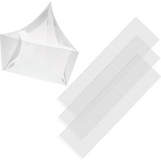 4개 마작 카드 홀더 대형 프린트 스코어카드용 내구성 PVC마작 액세서리 애호가를 위한 투명 슬리브 보호 커버