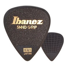 아이바네즈 그립 위저드 샌드그립 기타피크 PA14HSG-BK 스탠다드 티어드롭 헤비 1.0mm (1개), 1개