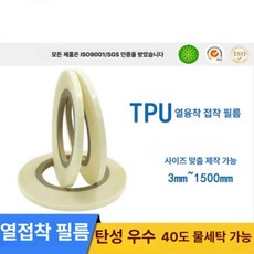 의류 열접착필름 TPU 투명한 천 세탁 패브릭 무색 필름 핫멜트 고탄성 11mm