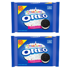 오레오 초콜릿 샌드위치 쿠키 버스데이 케이크 맛, 2개, 482g
