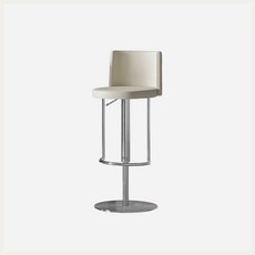 BAR 홈바 의자 아일랜드식탁 테이블 심플 내추럴, 베이지방석/실버레이스발