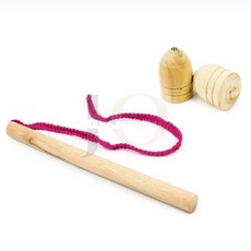 제이오스토어 민속팽이 줄팽이 전통놀이체험 실팽이 도토리팽이, 2개