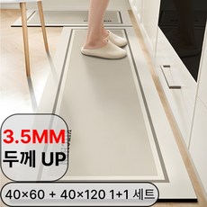 라멜리 주방 발매트 빨아쓰는 규조토 매트 두꺼운 2종세트, B타입