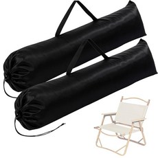 132829 Tweruna 2팩 캠핑 의자 가방 교체품 어깨 스트랩이 있는 블랙 캠프 교체 가방 101.6cm(40인치) 대형 휴대용 접이식 여행 야외 스포츠용(의자 미포함