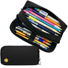 코코마스 대용량 파우치 필통, 스마일 대용량 필통, 1개