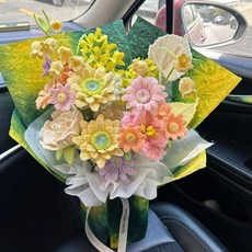모루꽃다발키트 취미 선물 패키지 만들기 대형, 선샤인 꽃다발 키트, 1개