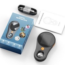 디지털 돋보기 루페 확대경 휴대용 관찰 고배율, 2인치 스크린 블랙 32G 메모리 카드