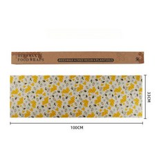 cha 천연랩 친환경랩 포장봉투 랩 천연종이랩 매직랩, 1개, 비 스타일 롤 33x100cm 1롤