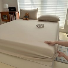천연 뽕나무 실크 핏 시트 고급 매트리스 커버 탄성 밴드 침대 시트 단색 핏 시트 우수한 품질