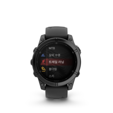 가민 피닉스 E AMOLED GPS 스마트워치, 47mm, Slate Gray Steel/Black