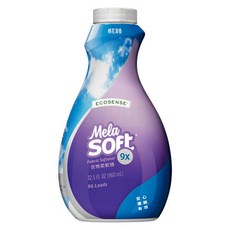 Melaleuca MelaSoft 9x 衣物柔軟精 清新香氛, 1個, 衣物柔軟精棉花清香960ml/瓶