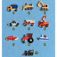 아트박스/올패턴 미니 자동차 자수 패치 와펜(10종)