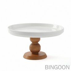 빈군 스탠드 디저트 접시 브라운 애프터눈티