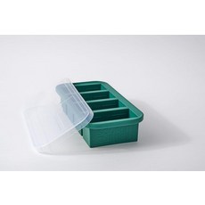Souper Cubes 실리콘 냉동고 몰드 1컵 - 국물 쌀 남은 음식 등을 보관하기에 완벽한 수프 큐브 - 식사 준비를 위한 뚜껑이 있는 실리콘 냉동고 트레이 - 차콜 -, Kale