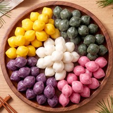 굳지 않는 국내산 쌀로 만든 오색 모듬송편, 1개, 1kg