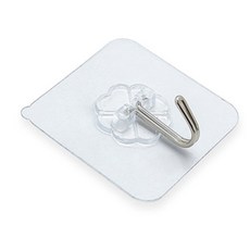 만보샵 부착식 간편 행거 1P 화장실걸이, 1개