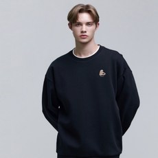 내셔널지오그래픽 동물 와펜 세미 오버핏 맨투맨 N251USW040 VKA262 GRA691
