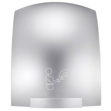 ROSSESAY 2피스 전기 핸드 드라이어 상업용 건식 화장실 와이퍼 1200W 컴팩트 110V 몰용 비즈니스 자동 사무실 가정 블랙 기계 에어, 2, 실버