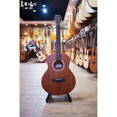 烏克時代 Neowood GS-2 38吋初階旅行吉他 全桃花心木, 1個, 桃花心木