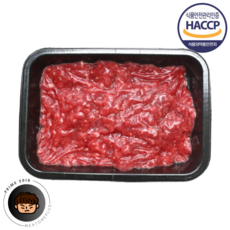 무항생제 한우 이유식용 소고기 우둔살 다짐육 큐브 토핑 초기 중기 이유식 재료, 대용량(중간입자) 300g, 300g, 1개