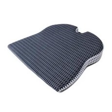 무릎방석공부방석명상용 자동차 웨지 시트 쿠션 운전석 사무실 의자 휠체어 메모리 폼 정형 외과 지원 및 통증 완화, 50x43x7.5cm, Grey