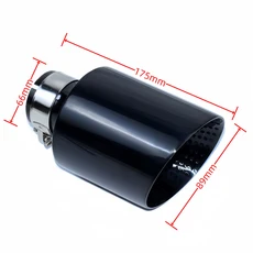 스테인레스 스틸 자동차 배기 시스템 용 바겐 GTI MK7 Golf7 노즐 60MM 63mm 머플러 팁