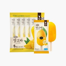 [자연원] 미니프룻바 100%냉동망고(5개입), 1세트, 175g