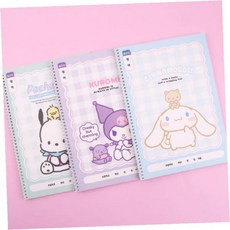 스프링 공책 1권 캐릭터 디자인 초등학생 영어 과목 학습 노트 새학기 준비물, 1개, 포차코