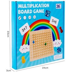 木製玩具E2H 九九乘法口訣表遊戲 數學公式口算練習神器 學習教具 99乘法表 益智桌遊, 1個, 彩盒破損』商品完整、已折扣』可自用