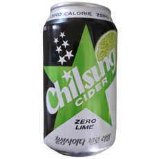 롯데칠성음료 칠성사이다 제로 라임, 355ml, 5개