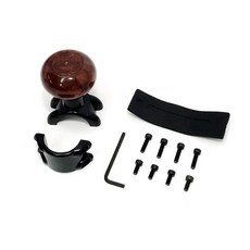 IDFR 適用於 汽車精品 核桃紋 方向盤輔助器