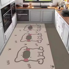 대형 규조토 발매트 싱크대 논슬립 주방매트 주방 40X60 신선한, 1개, F. 많은 개들