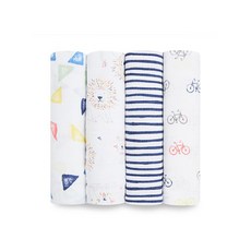 Aden & Anais 經典多功能包巾 4入組