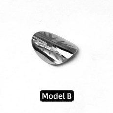 미니 전면 외부 도어 핸들 잠금 키홀 커버 트림 크롬 캡, 1개, 2. Model B