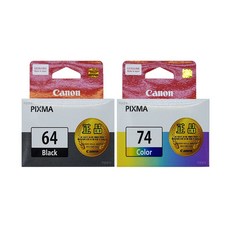 캐논 정품잉크 PG-64 CL-74 카트리지, 트윈팩(PG-64+CL-74), 1개