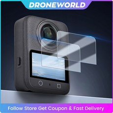 DJI Osmo 360 스크린 카메라 필름 액세서리 보호 세트 용 강화 렌즈 유리 방지 스크래치 3Pcs