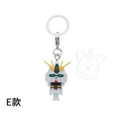 【M.M小舖】『現貨』 BANDAI 轉蛋 扭蛋 鋼彈 鋼普拉君 標記吊飾 鋼彈 自由 夏亞 全5款, 1個, E款/V鋼彈模型君1G580