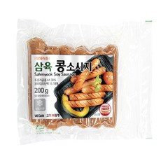 (냉동) 비건 다이어트 삼육 콩 소시지, 2개, 200g