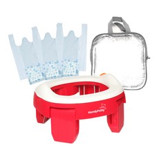 록시키드 아기 유아 휴대용변기 흡수패드 리필봉투, 휴대용변기 코랄