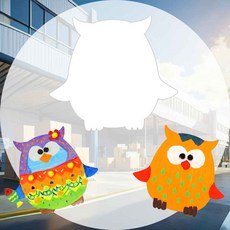 모양종이 디오메 (부엉이) 미술놀이 학교만들기재료 종이접기공예 종이공예도구 꾸미기 키즈맘아트