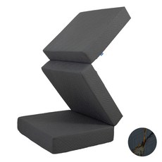 WHH 3단 접이식 45d 메모리폼+25d고탄력 폼 매트리스 방수 항균기능 간이침대 휴대용 다양한 기능 토퍼